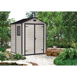 Casetta da giardino in resina Keter Manor sp. 16 mm beige 2,3 m²