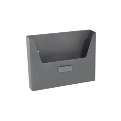 Cassetta porta pubblicità in acciaio verniciato 255x340x50 mm grigio