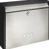 Cassetta postale acciaio Burg Wächter Black & Steel Oxford 6877 B+S