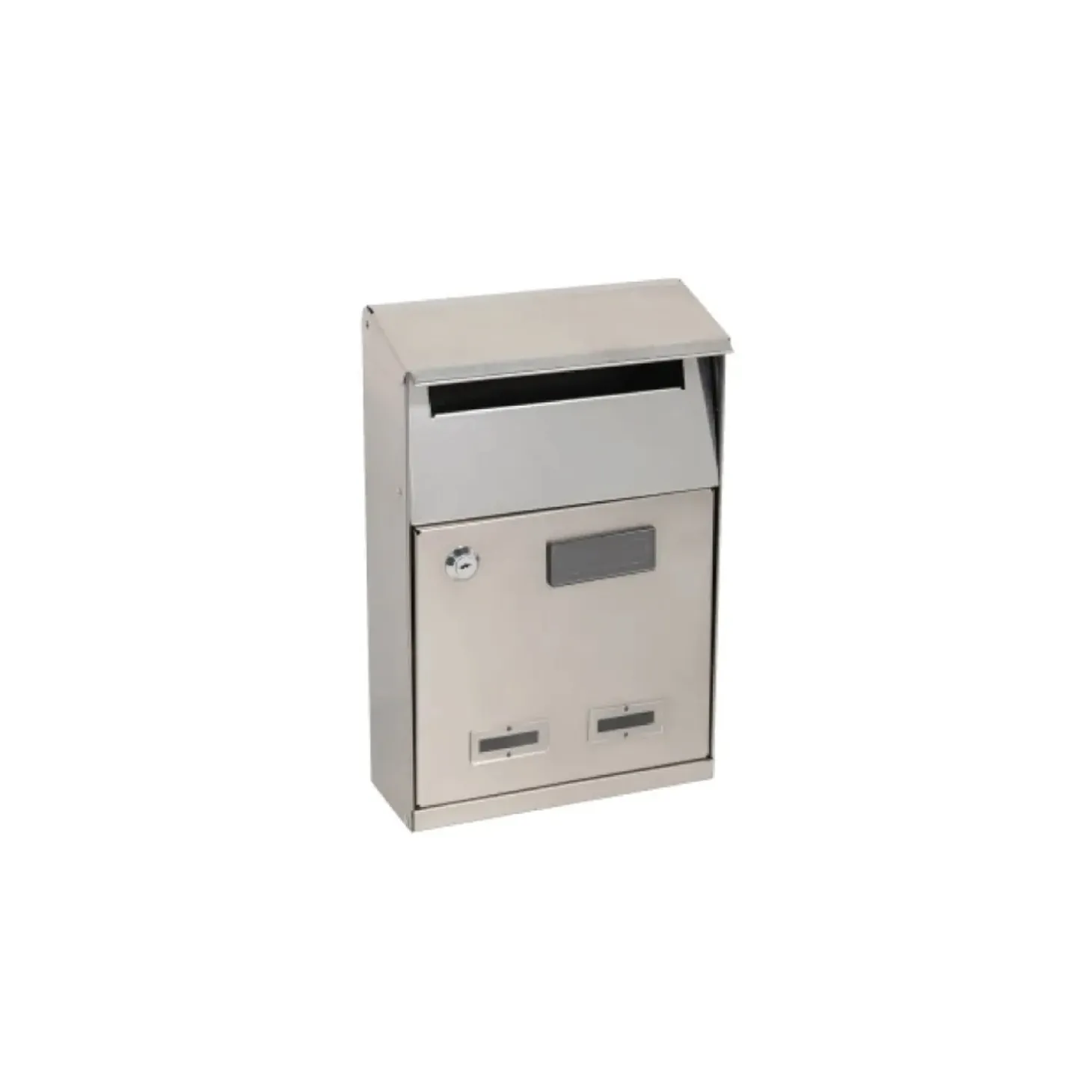 Cassetta postale in acciaio Inox 210x320x90 mm grigio