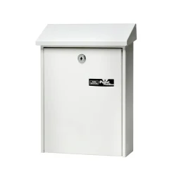 Cassetta postale in acciaio zincato Daily bianco