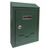 Cassetta postale in lamiera Basic 180x260x60 mm verde