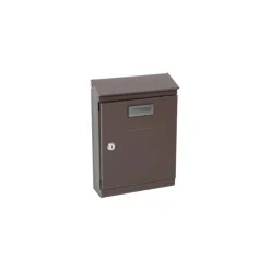 Cassetta postale in lamiera Missive 220x320x80 mm marrone