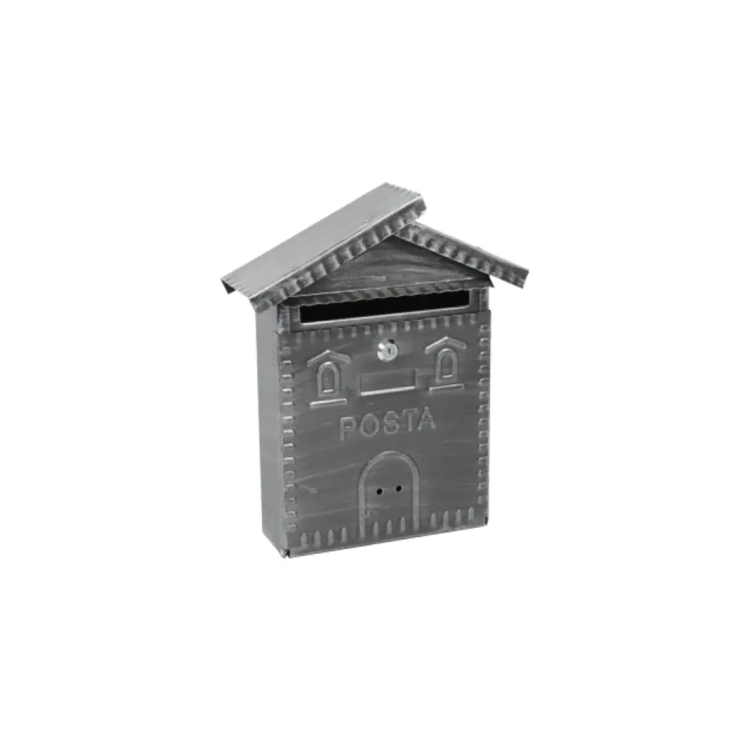 Cassetta postale in lamiera Rustica 255x340x50 mm grigio