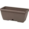 Cassetta Terrae con sottocassetta in plastica 40x20x16,7 cm beige scuro