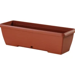 Cassetta Terrae con sottocassetta 60x20x16,7 cm in plastica terracotta