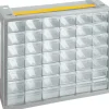 Cassettiera porta minuteria Poker 42 grigio e trasparente