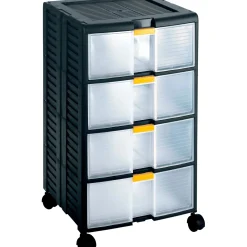 Cassettiera porta minuteria StoreAge 44001 4 cassetti con ruote
