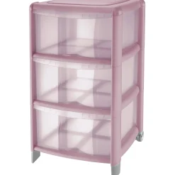 Cassettiera Tontarelli Bambù 3 cassetti alti 39,5x38,5x67 cm