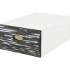 Cassetto in plastica Qbox Wave grafite 28x15x40 cm