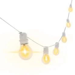 Catena luminosa da esterno LED Fiesta bianca 6W E27 500Lm 2200K