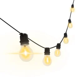 Catena luminosa da esterno LED Fiesta E27 6 W 500 lm 2200 K nera