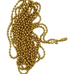Catena palline Ø 2,40 mm ottone con kit chiusura lungh. 2 mt