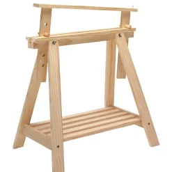 Cavalletto in legno Archi Tec regolabile pino massiccio naturale 70x70x35 cm