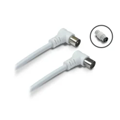 Cavetto TV spine 90° con adattatore 5 m