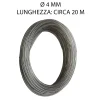 Cavetto zincato trasparente Ø 4 mm