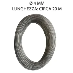 Cavetto zincato trasparente Ø 4 mm