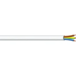 Cavo H03VV-F 3x0,75 mm² 25 m bianco