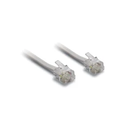 Cavo telefono piatto RJ11 6p/4C 3 m bianco