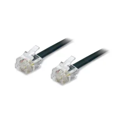 Cavo telefono piatto RJ11 6p/4C 10 m nero