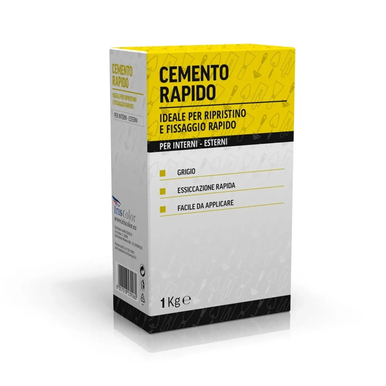 Cemento Rapido per interno ed esterno grigio 1 kg