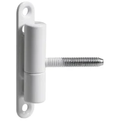 Cerniera anuba in acciaio verniciato a polvere Ø 15 mm bianco max 20 kg 2 pz