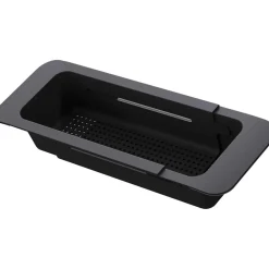 Cestello estensibile lavello Idrostile 134x68 mm nero