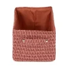 Cestino portaoggetti Lilou marrone terracotta 23x15x12 cm