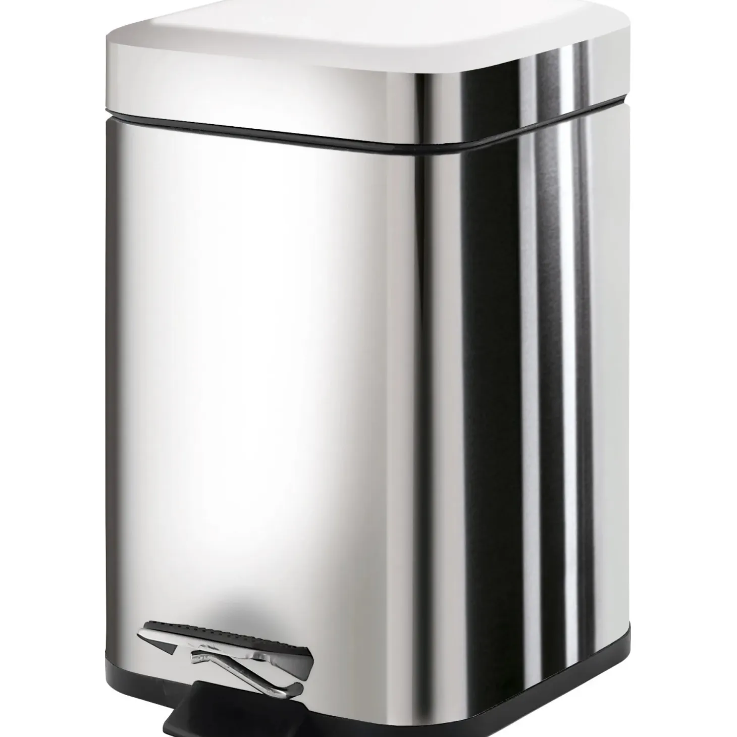 Cestino da bagno Argenta in metallo 3 l cromo