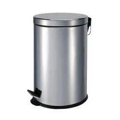 Cestino da bagno in acciaio cromato 3 l