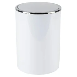 Cestino da bagno Ivory in plastica bianco