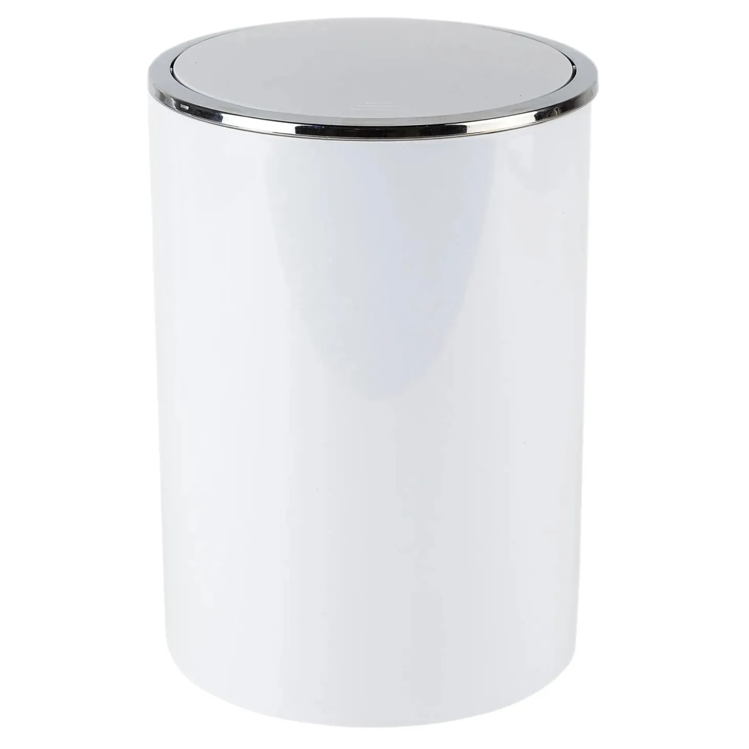 Cestino da bagno Ivory in plastica bianco