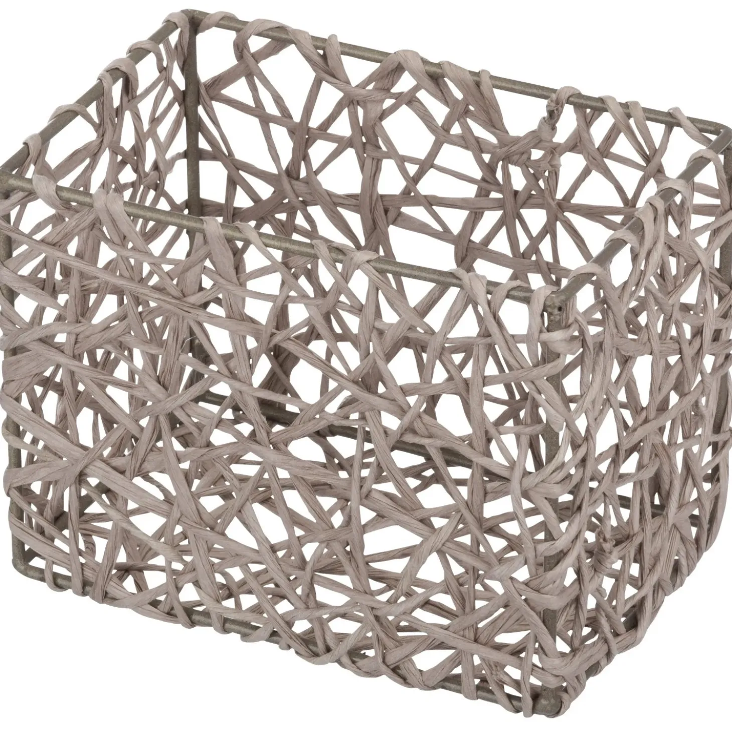 Cestino portaoggetti Wenko Curly 15x11x10,5 cm grigio talpa