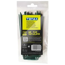Chiodi ad "U" per fissaggio 15x3,5 cm verde 10 pz