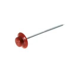 Chiodi a testa plastica Onduline per legno 60 mm rosso 50 pz