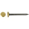 Chiodo acciaio testa bombata in ottone blu temperato 2x40 mm 12 pz