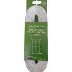 Cintino tapparella per portafinestra in polipropilene beige e righe bianche 22 m