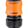 Claber raccordo automatico con Aquastop per tubi da 1/2"