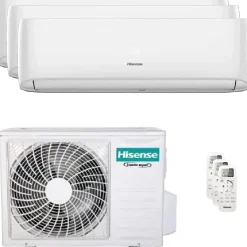 Climatizzatore fisso Hisense Trialsplit 9+9+12 BTU UNI-AIR Wifi 6.2 kW A++/A+