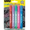 Colla glitter effetto metallic UHU 5x10 ml