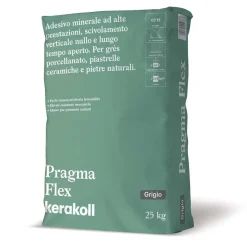 Colla per piastrelle adesivo minerale flex 25 kg grigio