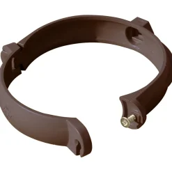 Collarini per tubo pluviale in PVC marrone Ø 80 mm 3 pz
