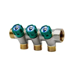 Collettore con vitone Ø3/4x1/2 3 attacco