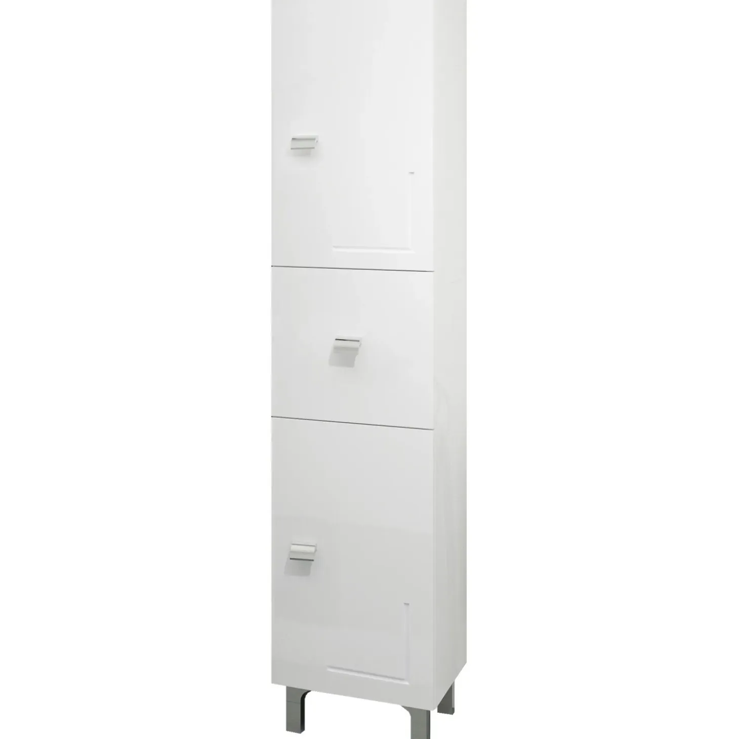 Colonna bagno 2 ante destra e 1 cassetto bianco