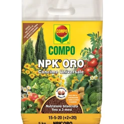 Concime universale per orto e giardino Compo NPK Oro 5 kg