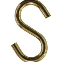 Confezione 10 ganci a S ottonati d. 5 mm