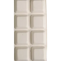 Confezione 8 paracolpi quadro 16 x 16 mm bianco