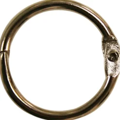 Confezione 4 pezzi anelli portachiave apribile nichelato d. 20 x 2,30