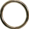 Confezione 3 pezzi anelli saldati nichelati 3,4 x 25 mm
