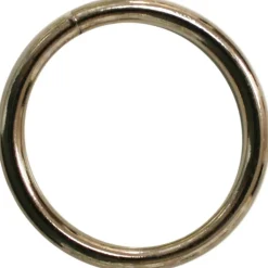 Confezione 3 pezzi anelli saldati nichelati 3,4 x 25 mm